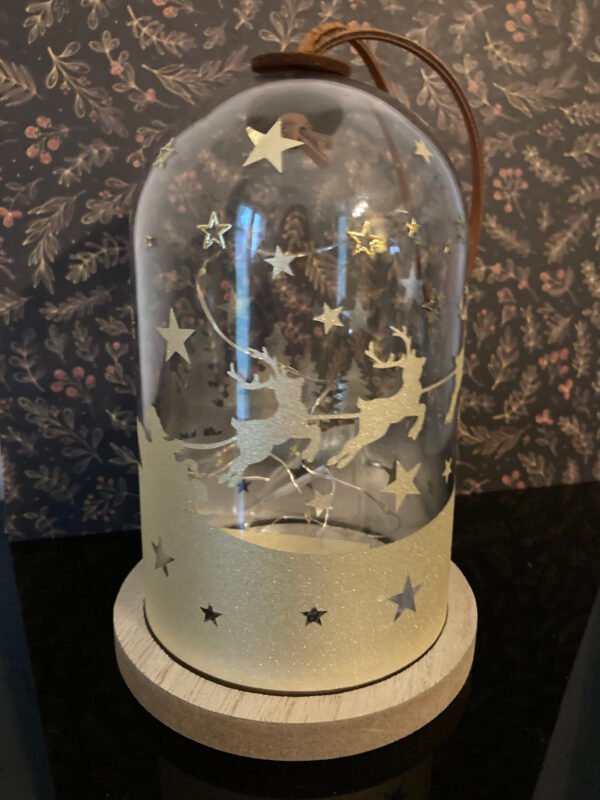 Cloche lumineuse décoration Père Noël – Image 2