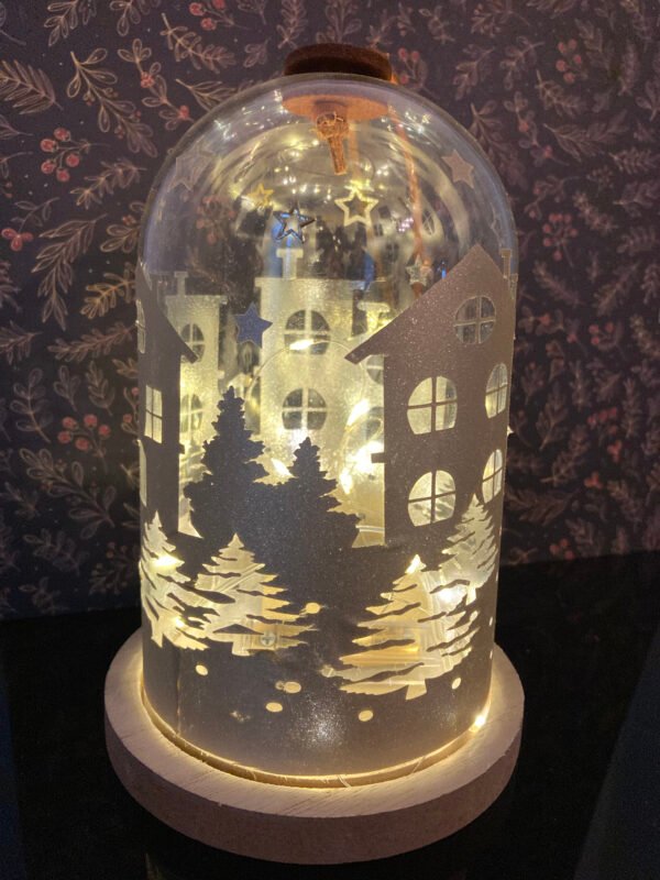Cloche lumineuse décoration village