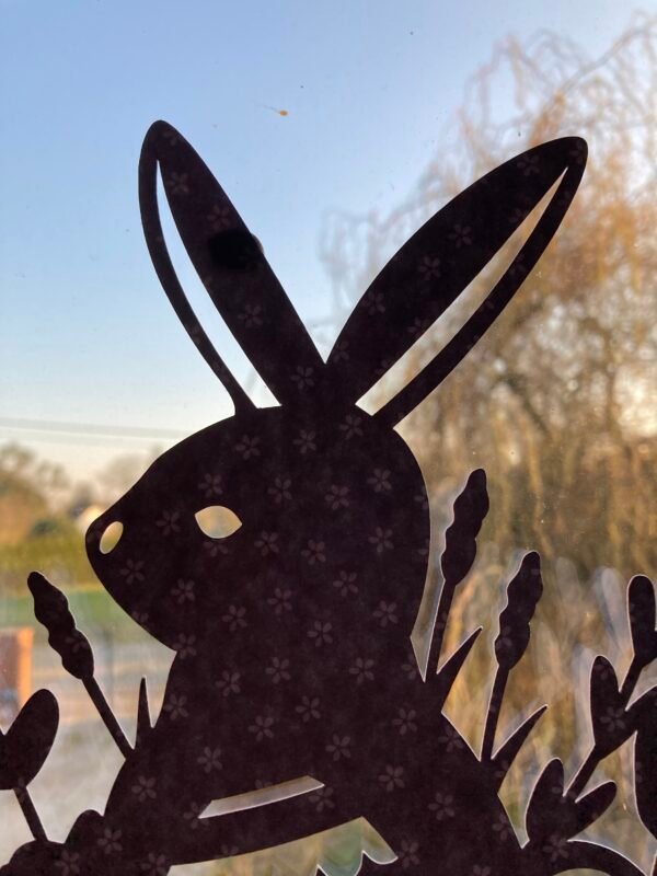 Lapin et œufs de Pâques décoration de fenêtre – Image 3