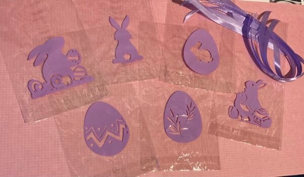 Lot de 6 sachets en cellophane décorés sur le thème de Pâques – Image 2